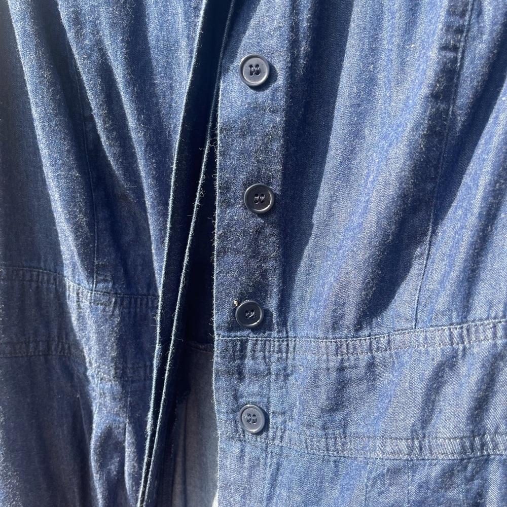 Millenium Sleeveless Denim Dress 100 percent cotton Size M - Picture 5 of 8